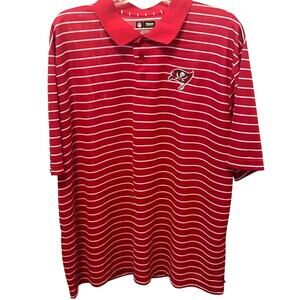 NFL Tampa Bay Buccaneers Men’s Striped Polo Shirt XXL NWOT